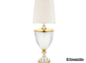 LUXURY FOUNDRY REGGIA 842 - Crystal and fabric table lamp _ Il Bronzetto