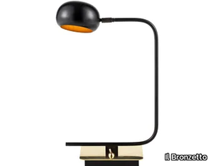 BLOSSOM TULIP 03 - Brass table lamp with fixed arm _ Il Bronzetto