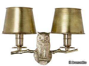 ECLECTIC FAUNA 02 - Brass wall light with fixed arm _ Il Bronzetto