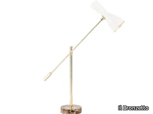 WORMHOLE 04j - With swing arm brass table lamp _ Il Bronzetto