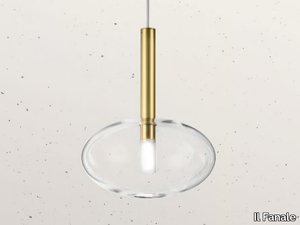 ALCHIMIA 277.04 - Direct light brass pendant lamp _ Il Fanale