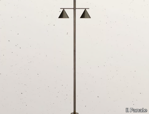 CONE 286.21 - LED brass garden lamp post _ Il Fanale