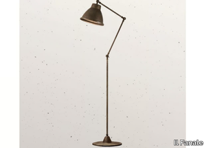 LOFT 269.08 - Reading adjustable metal floor lamp with swing arm _ Il Fanale