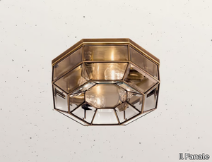 RILEGATO 379.00.80 - Brass and glass ceiling light _ Il Fanale