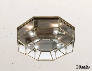 RILEGATO 380.00.80 - LED brass ceiling light _ Il Fanale