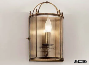 RILEGATO 503.00.80 - Brass and glass wall light _ Il Fanale