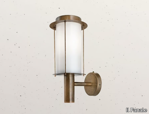 LOGGIA 264.01 - LED brass outdoor wall lamp _ Il Fanale