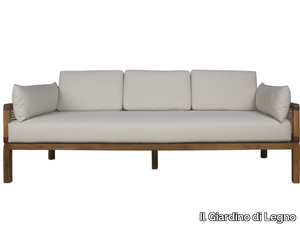 DUAL - 3 seater fabric garden sofa _ Il Giardino di Legno