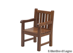 JUNIOR - Teak garden chair with armrests _ Il Giardino di Legno