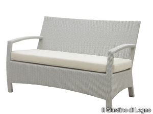 TONGA - 2 seater synthetic fibre garden sofa _ Il Giardino di Legno