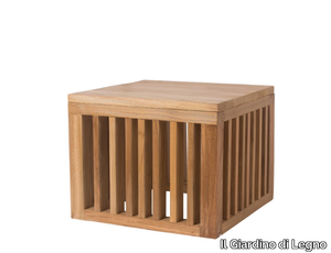 CODE - Square teak garden side table _ Il Giardino di Legno