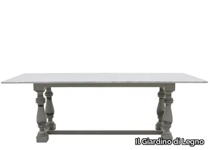 MOZAIC - Rectangular marble dining table _ Il Giardino di Legno