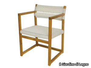 EMILY - Teak garden chair with armrests _ Il Giardino di Legno