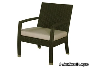 SENTOSA - Garden synthetic fibre easy chair with armrests _ Il Giardino di Legno