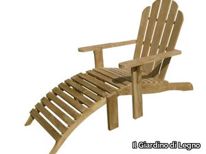 RIVIERA - Teak deck chair with footrest _ Il Giardino di Legno