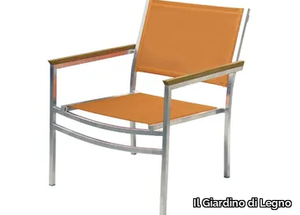 MILLENIUM - Garden polyester fibre easy chair with armrests _ Il Giardino di Legno