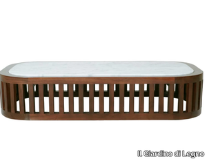 PENINSULA - Low wooden coffee table _ Il Giardino di Legno