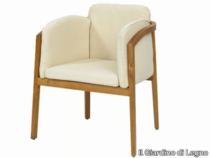IF - Upholstered stackable easy chair with armrests _ Il Giardino di Legno