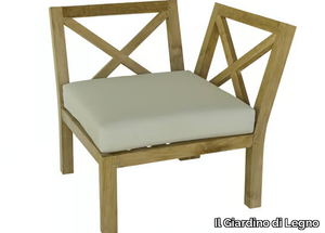 VENEZIA - Sectional modular wooden garden sofa _ Il Giardino di Legno