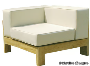 SAINT RAPHAEL - Sectional modular wooden garden sofa _ Il Giardino di Legno