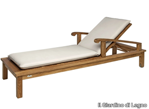 SAINT LAURENT - Recliner wooden sun lounger _ Il Giardino di Legno