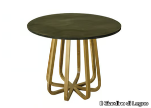 EMILY - Round teak garden table _ Il Giardino di Legno