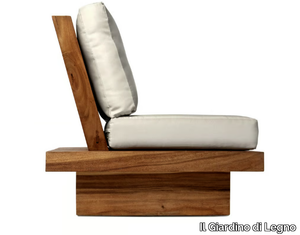 SUAR - Garden solid wood easy chair _ Il Giardino di Legno