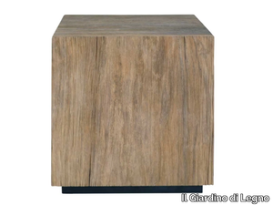 STRATOS - Square teak garden side table _ Il Giardino di Legno