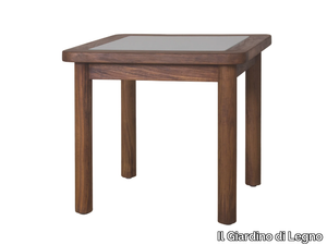 RING - Square teak garden side table _ Il Giardino di Legno