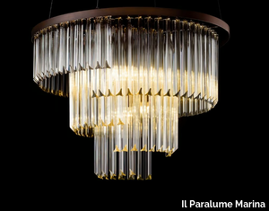 2319 - Handmade Murano glass pendant lamp _ Il Paralume Marina