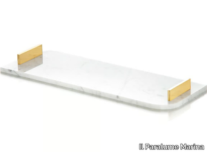 BA874 - Carrara marble bathroom tray _ Il Paralume Marina