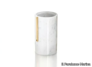 BA877 - Countertop Carrara marble toothbrush holder _ Il Paralume Marina