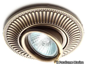 1857/BR - Adjustable round recessed brass spotlight _ Il Paralume Marina