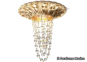 1858/FO - Recessed brass ceiling lamp with crystals _ Il Paralume Marina