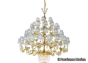 2149/CH48 - LED brass chandelier with crystals _ Il Paralume Marina