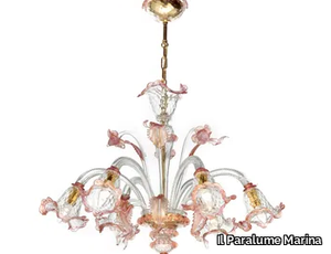 2153/CH6 - LED Murano glass chandelier _ Il Paralume Marina