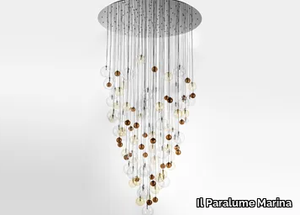 2415 - LED blown glass chandelier _ Il Paralume Marina
