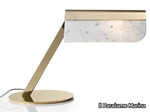 2211/T - LED Carrara marble and brass table lamp _ Il Paralume Marina