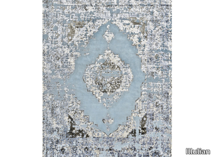 NOOR VERS. A - Rug in Himalayan wool, pure silk and vegetable colours _ Illulian