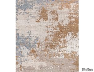 RAW VERS. A - Rectangular rug in Himalayan wool and silk _ Illulian