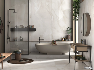 THE ROOM - ABS WH - Porcelain stoneware wall/floor tiles with marble effect _ Imola