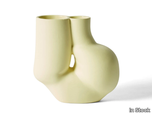 HAY - W&S VASE CHUBBY SOFT YELLOW - Porcelain stoneware vase _ In Stock