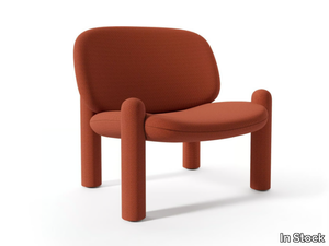 DRIADE - TOTTORI RED - Fabric armchair with armrests _ In Stock