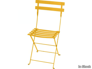 FERMOB - BISTRO CHAIR HONEY - Folding steel garden chair _ In Stock