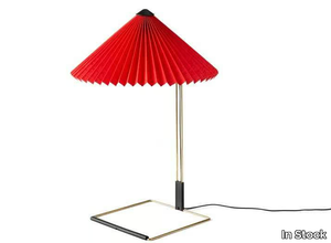 HAY - MATIN L BRIGHT RED - LED cotton and brass table lamp _ In Stock