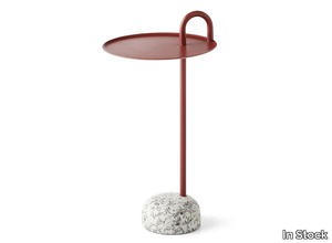 HAY - BOWLER RED BRICK - Round steel side table _ In Stock