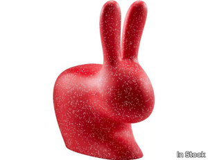 QEEBOO - RABBIT CHAIR DOTS RED - Polyethylene garden chair _ In Stock