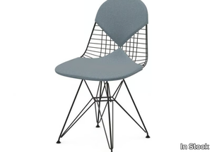 VITRA - WIRE CHAIR DKR 2 BASIC DARK - Steel chair with integrated cushion _ In Stock