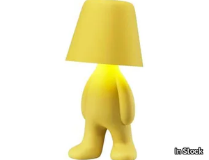 QEEBOO - SWEET BROTHERS_TOM YELLOW - LED cordless rechargeable polycarbonate table lamp _ In Stock