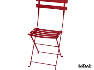 FERMOB - BISTRO CHAIR POPPY - Folding steel garden chair _ In Stock